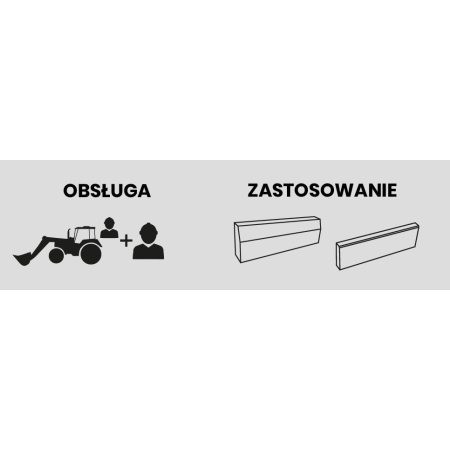 Chwytak Wzdłużny Zawieszany Obniżony Jazon CHWZOS3 - do krawężników i obrzeży chodnikowych